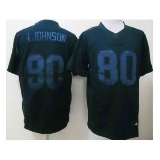 Nike Houston Texans 80 Andre Johnson Blue Drenched Limited NFL Jersey